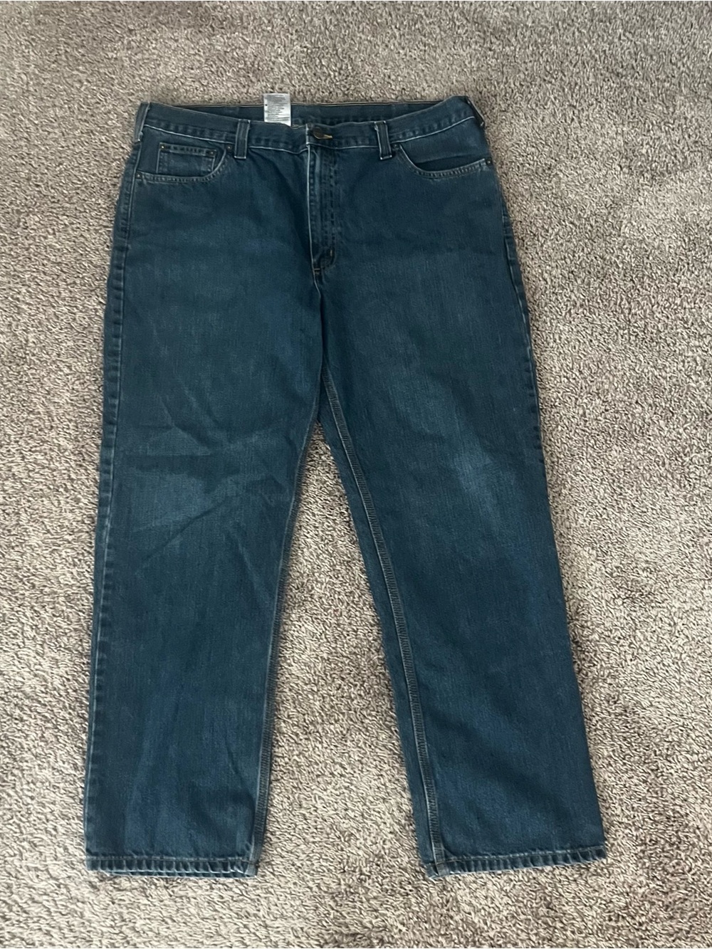 Carhartt Men's Classic Straight-Leg Jeans in Dark Blue